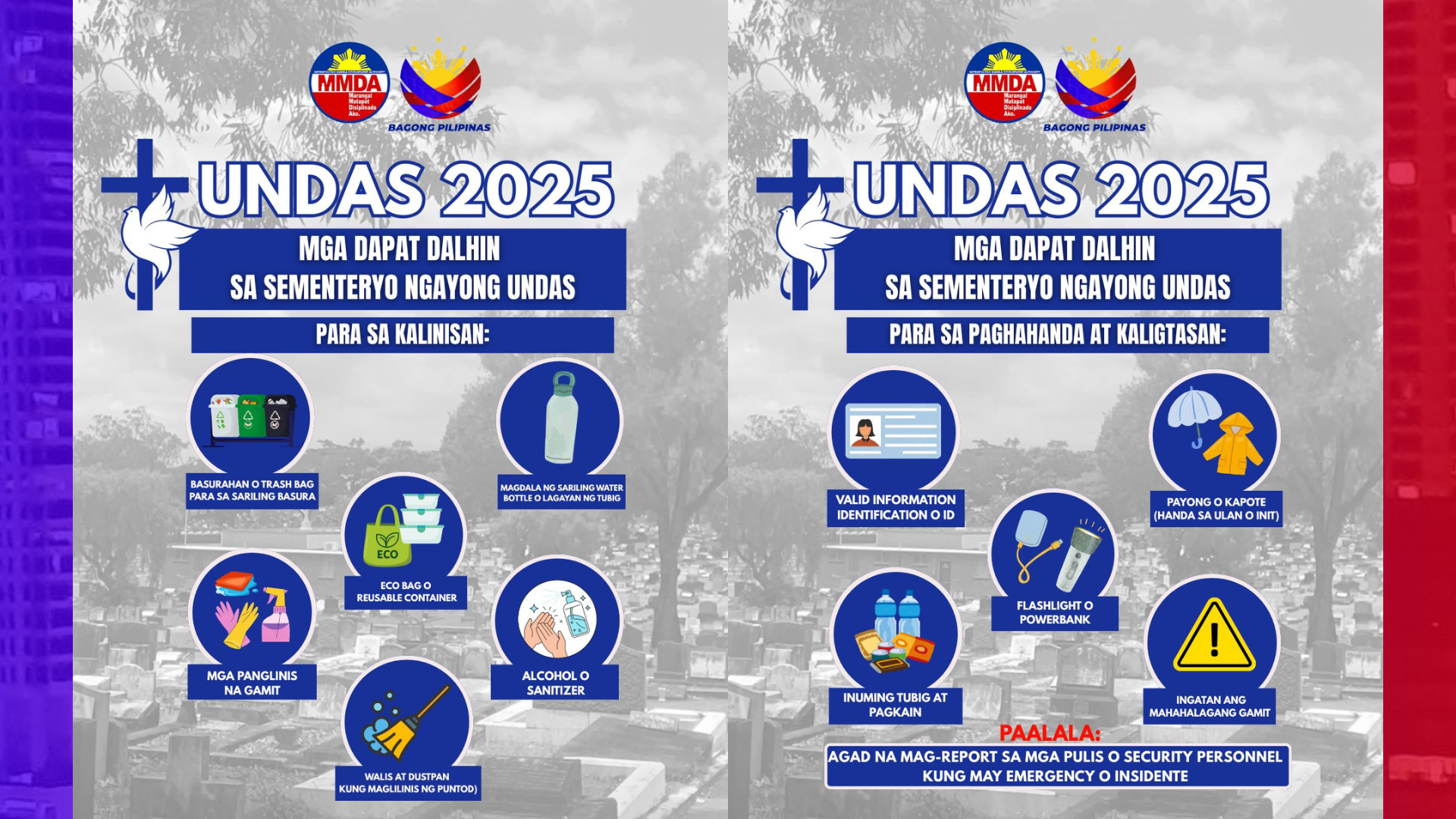 MMDA may paalala sa mga magtutungo sa sementeryo