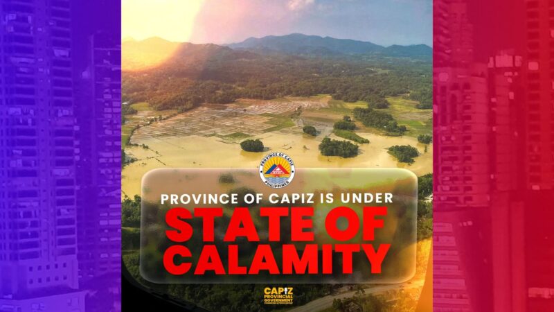 Capiz isinailalim sa state of calamity