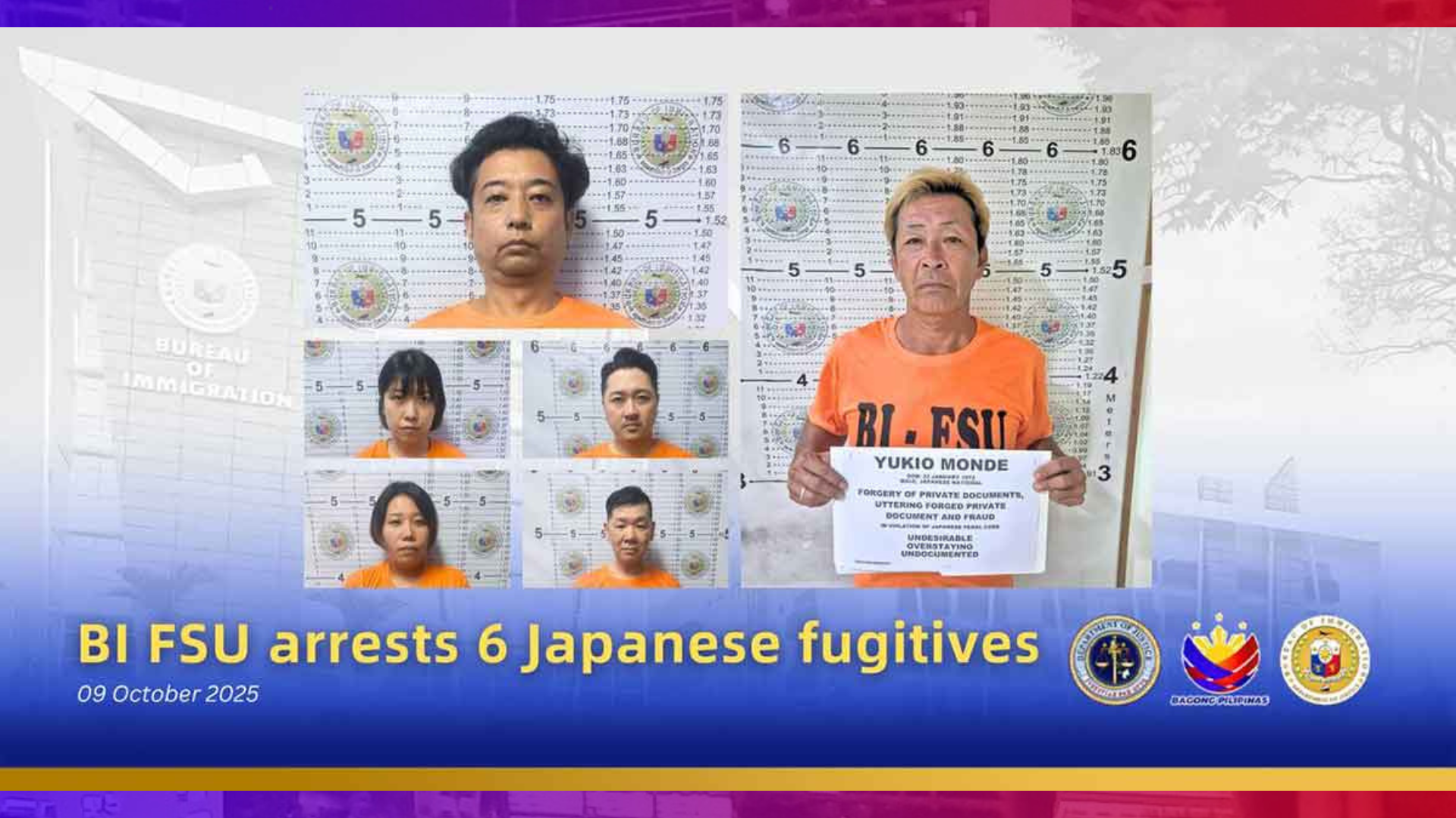 5 puganteng Japanese arestado ng BI