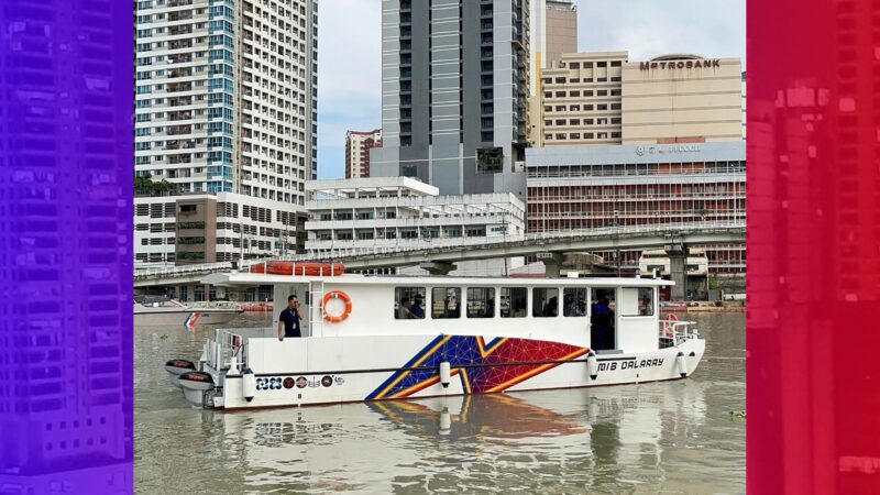 e-Ferry bibiyahe na sa Ilog Pasig
