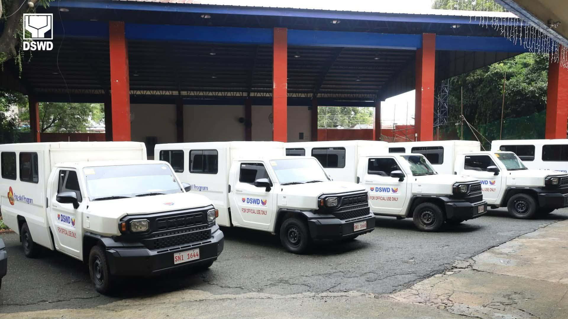 Dagdag na 24 bagong sasakyan ng DSWD Pag-abot Program handa nang magserbisyo