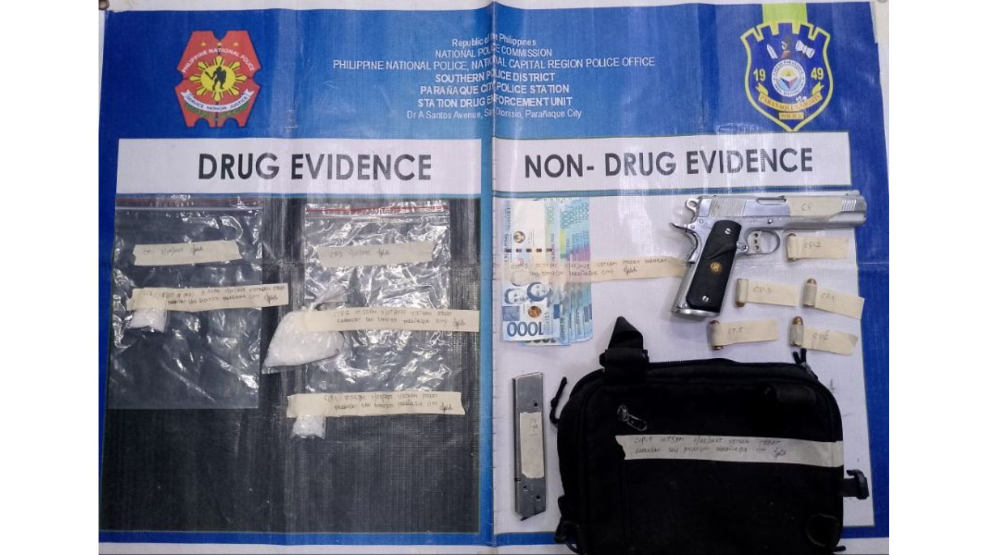 Lalaki timbog sa P408,000 na halaga ng shabu at ilegal na baril sa Parañaque City