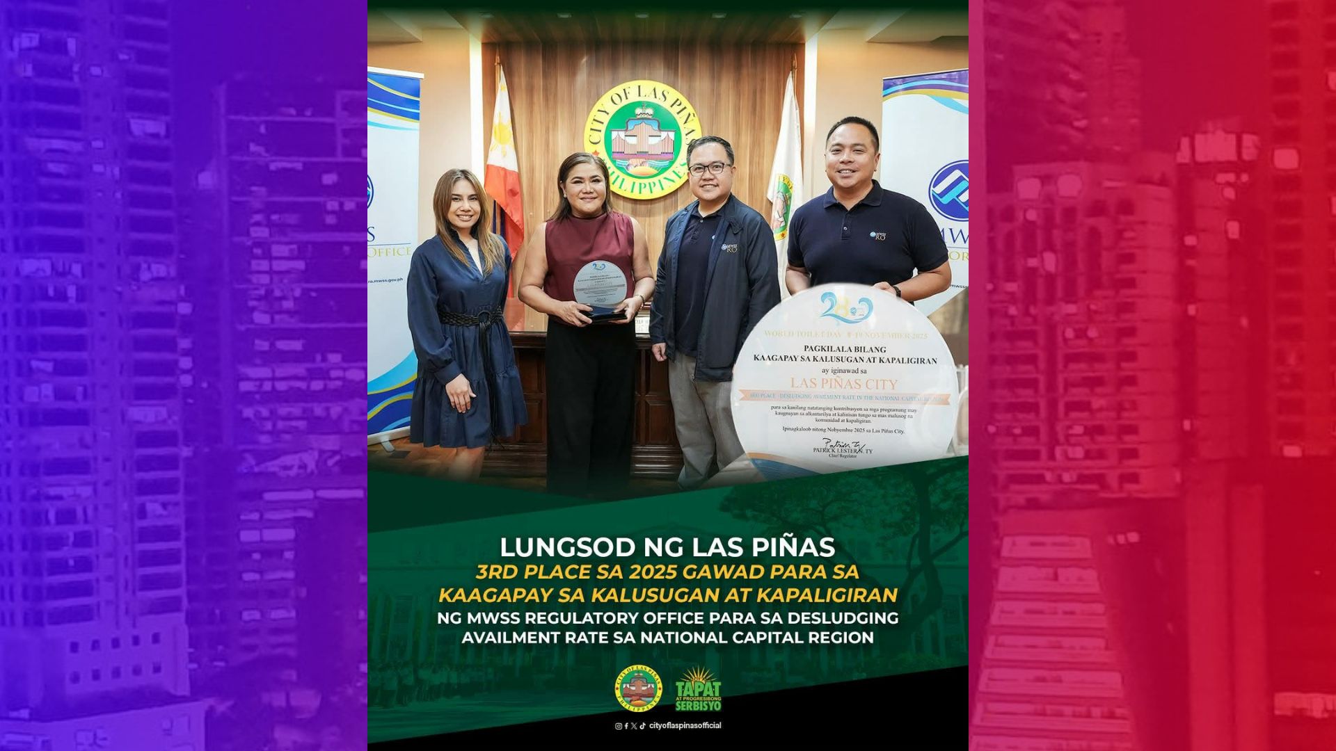 Las Piñas City una sa kalinisan