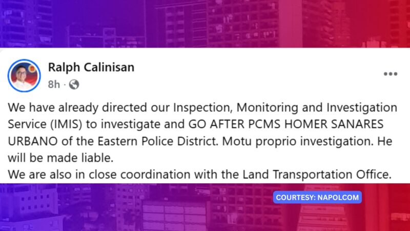 NAPOLCOM nagkasa ng imbestigasyon sa viral na kamoteng pulis