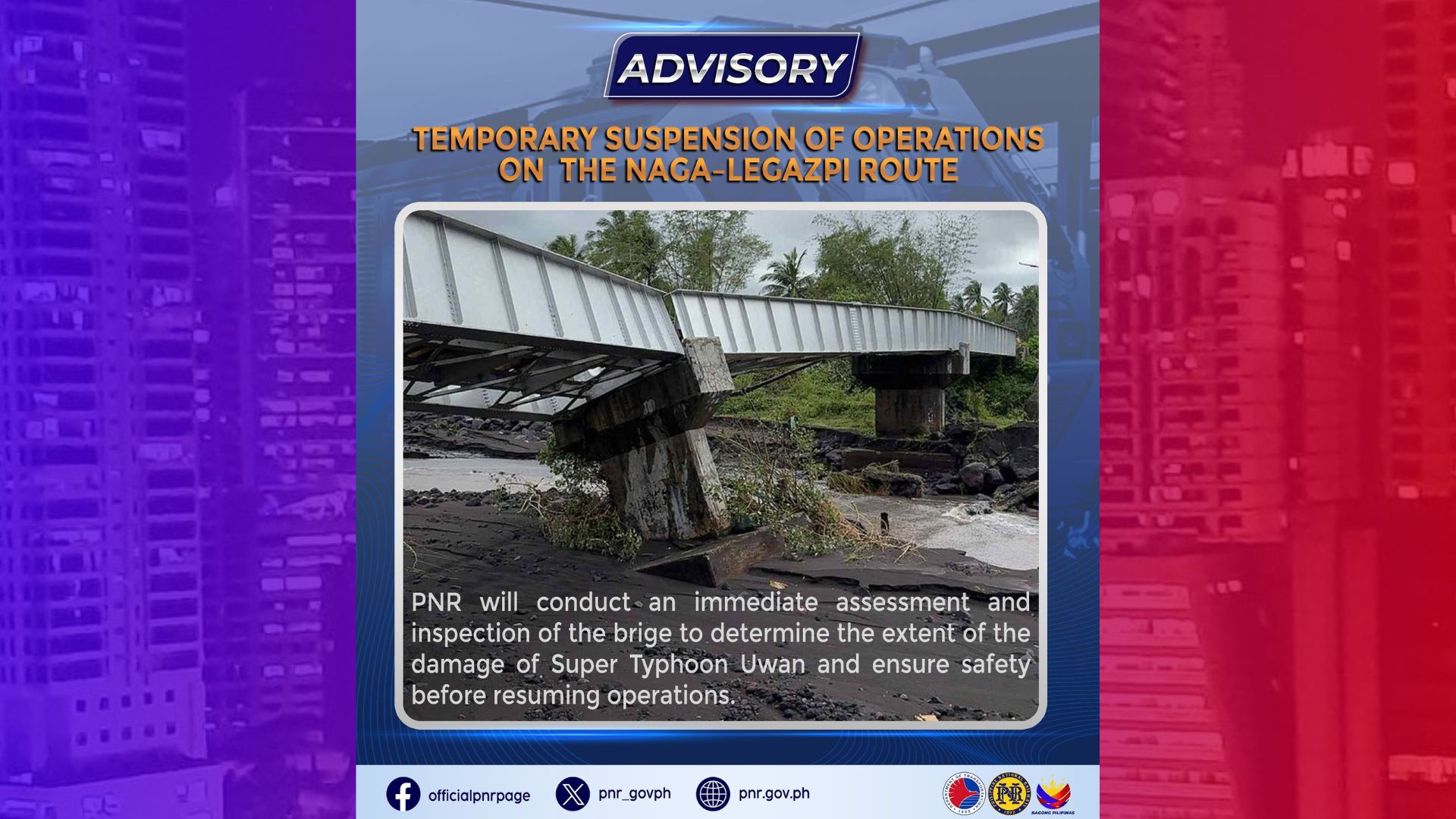 Naga-Legazpi PNR Route suspendido; dagdag PUVs iniutos ng DOTr