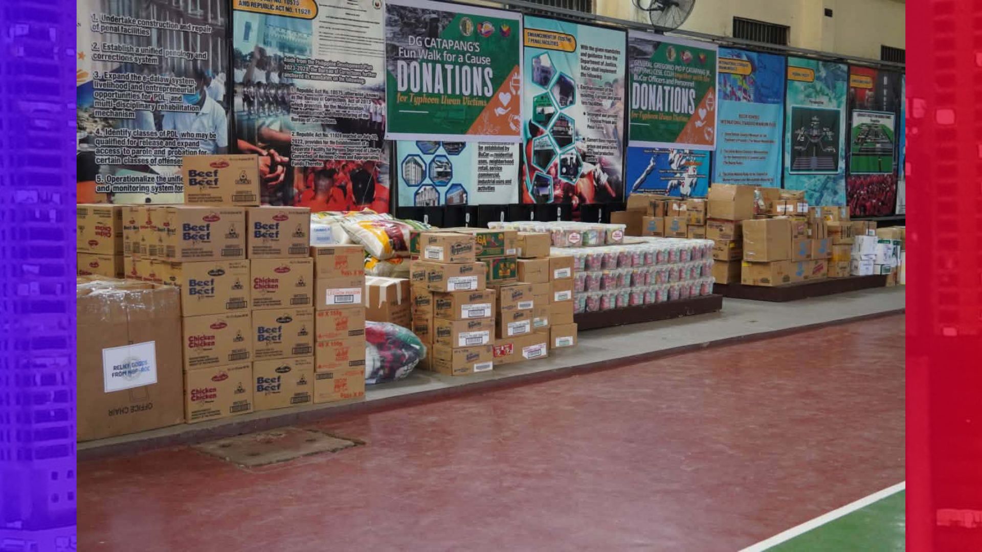 BuCor umayuda sa mga biktima ng Bagyong Uwan sa Muntinlupa City