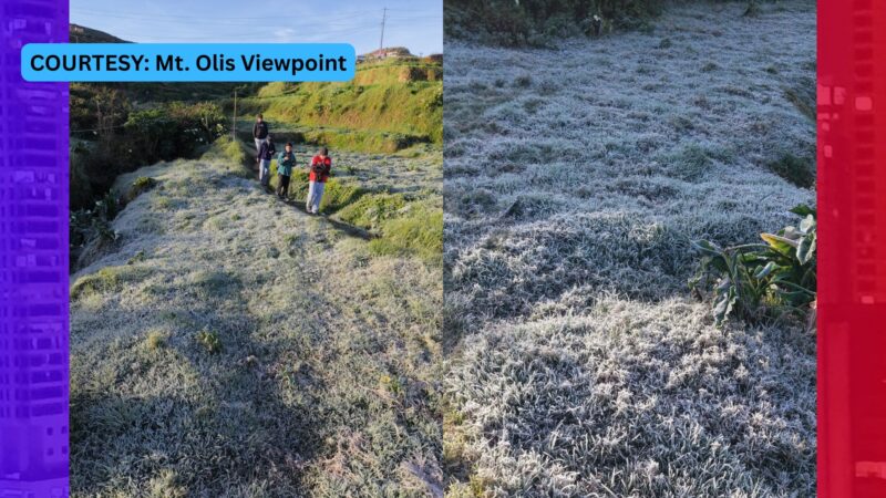 Frost sa Atok, Benguet mas kumapal pa