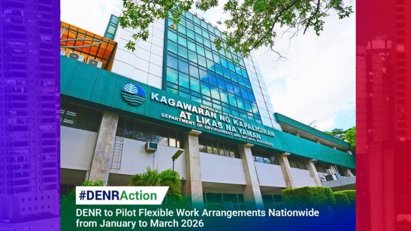 Flexible work arrangements sisimulan sa DENR sa Jan. 5