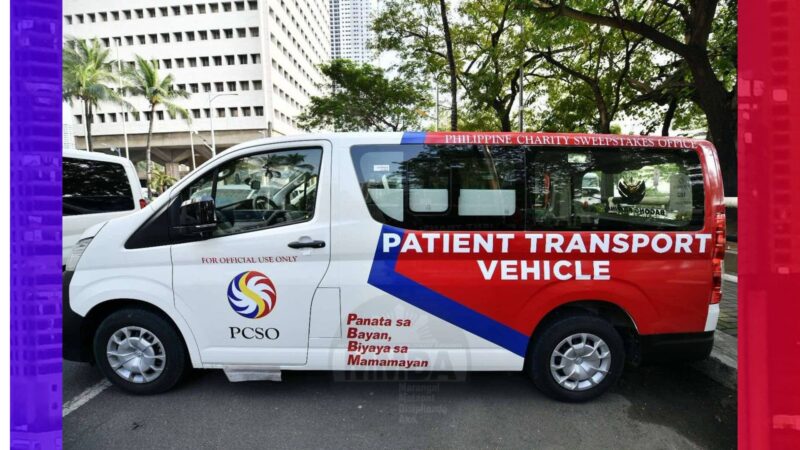 PCSO nagbigay ng Patient Transport Vehicle sa Las Piñas
