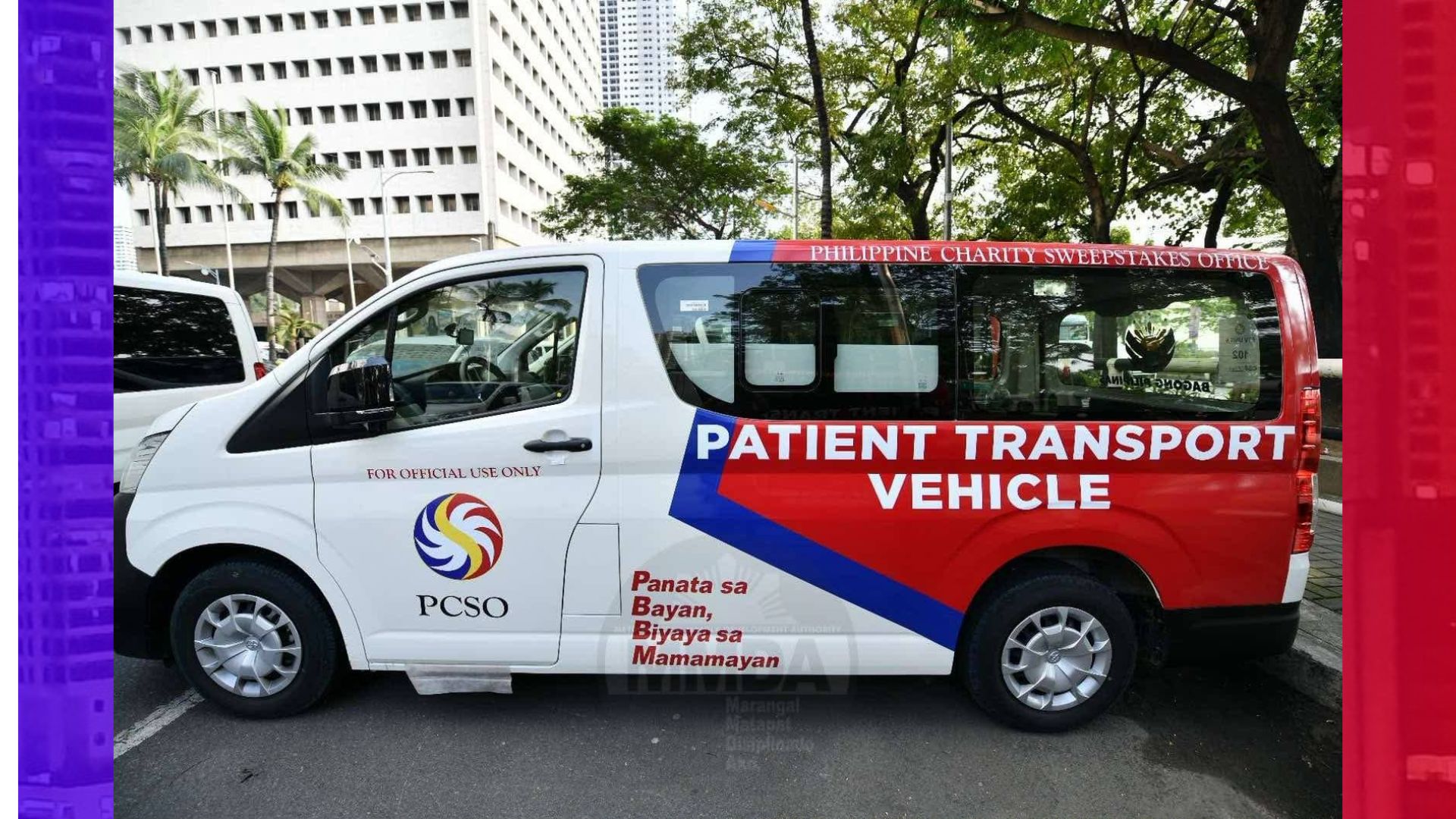 PCSO nagbigay ng Patient Transport Vehicle sa Las Piñas