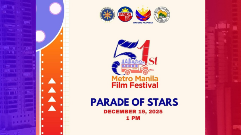 Temporary lane closure at stop-and-go scheme ipatutupad para sa MMFF Parade of Stars