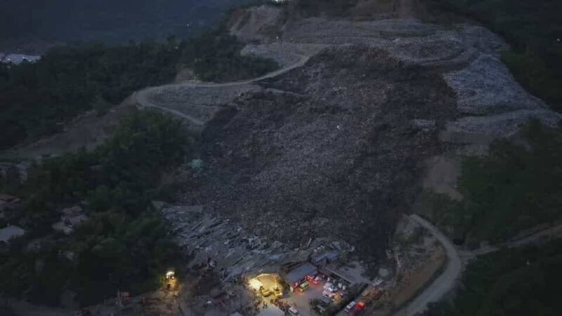 Landfill sa Cebu City gumuho; search and rescue operations ikinasa
