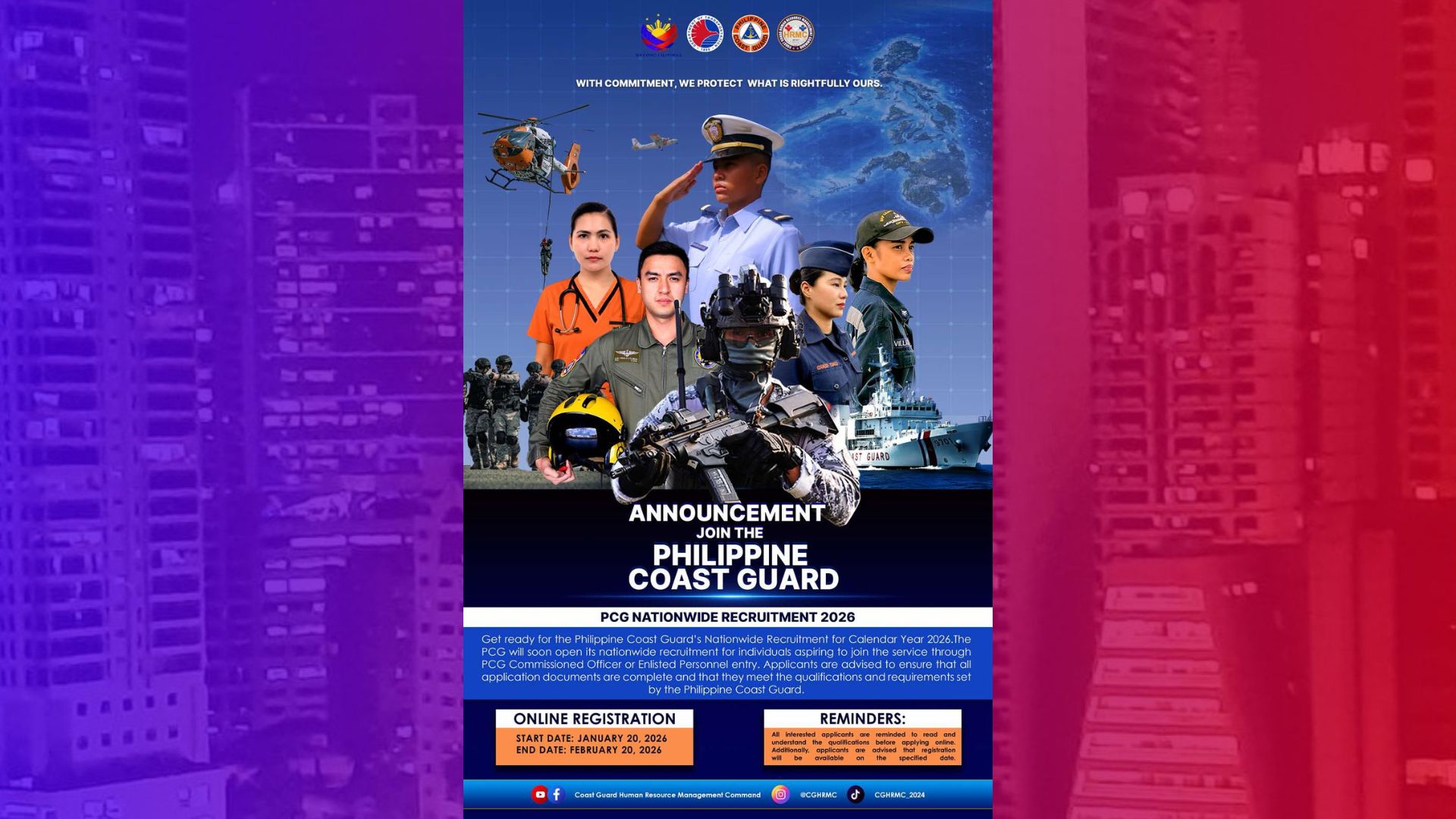 Coast Guard tatanggap na ng mga bagong aplikante