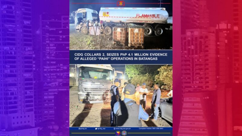 2 timbog sa operasyon ng ‘paihi’ sa Batangas