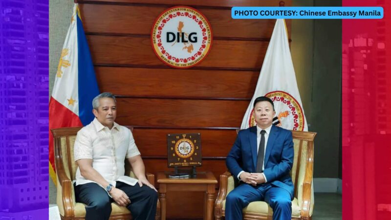 Pagpapahupa ng tensyon sa pagitan ng China at PH tinalakay ng DILG at Chiense Embassy