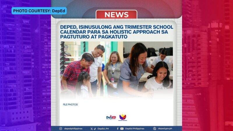 Trimester System target ipatupad ng DepEd sa SY 2026-2027