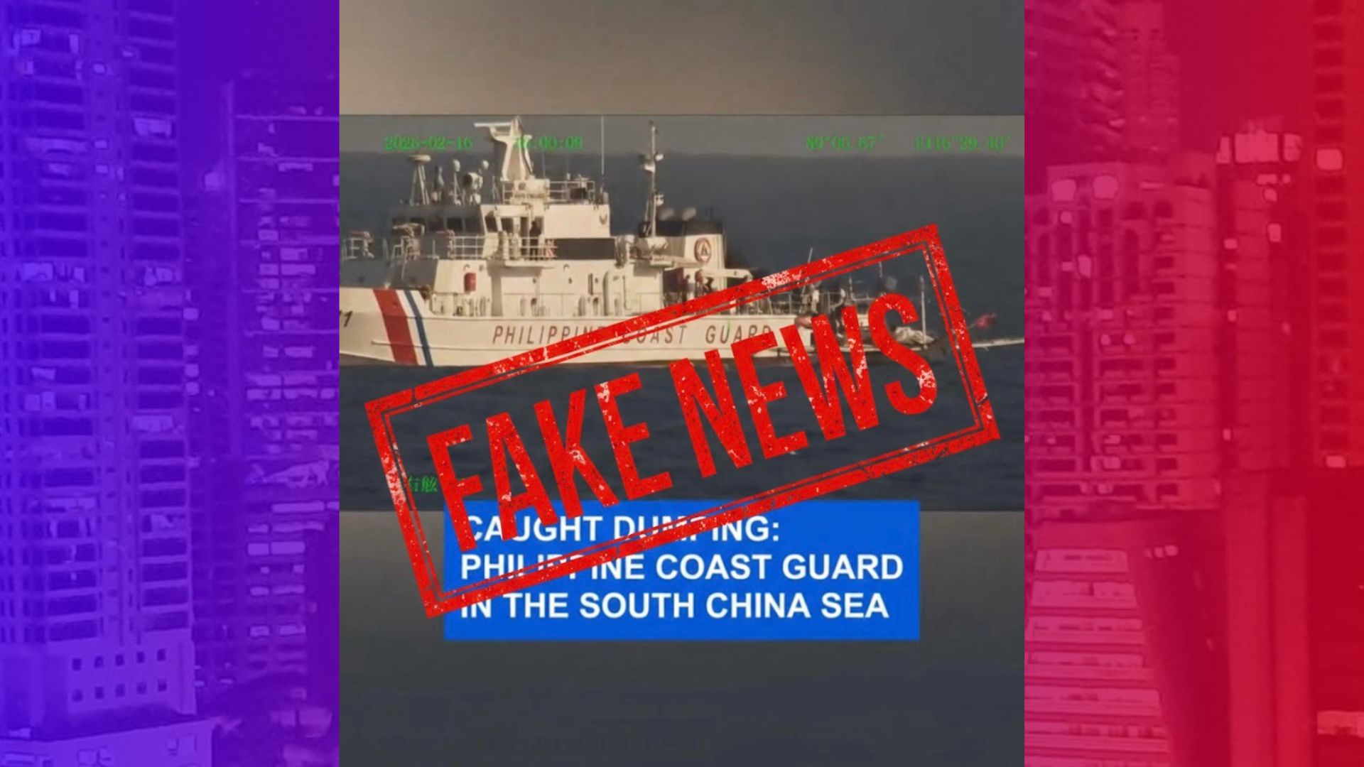 Alegasyon ng “fuel dumping” ng China itinanggi ng PH Coast Guard