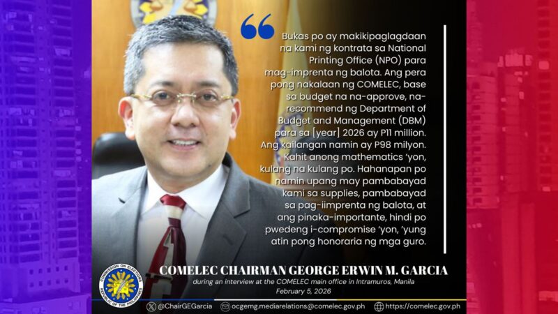 Pondo na inaprubahan para sa special elections sa Antipolo masyadong maliit ayon sa Comelec