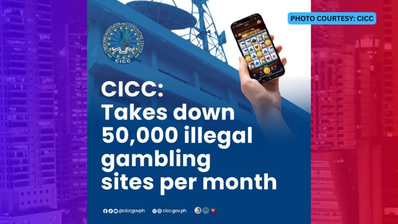 50,000 na illegal gambling sites nabubuwag kada buwan – CICC