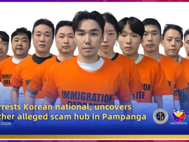 12 Korean Nationals timbog sa scam hub sa Pampanga