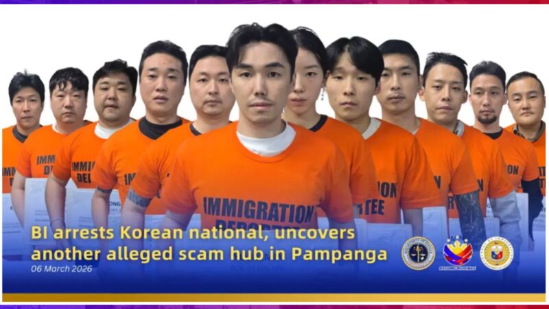 12 Korean Nationals timbog sa scam hub sa Pampanga