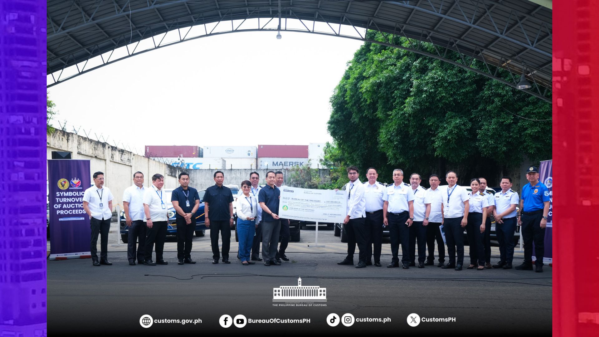 PP102M na kinita sa auction ng sasakyan ng mga Discaya nai-turnover na sa Bureau of Treasury