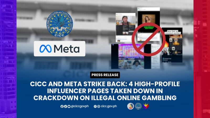 Socmed ng 4 na influencers binura ng META dahil sa pag-endorso ng online gambling