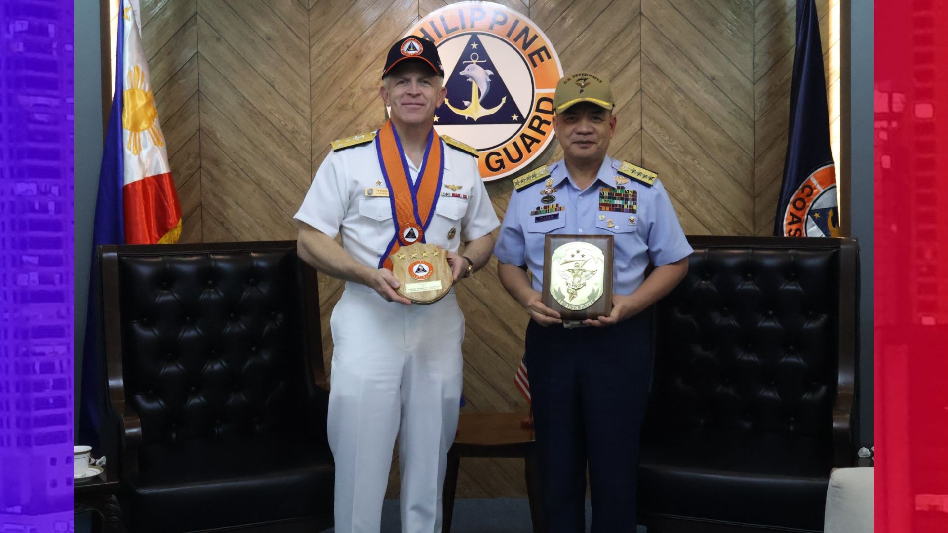 Commander ng US Navy 7th Fleet nag-courtesy call sa PH Coast Guard