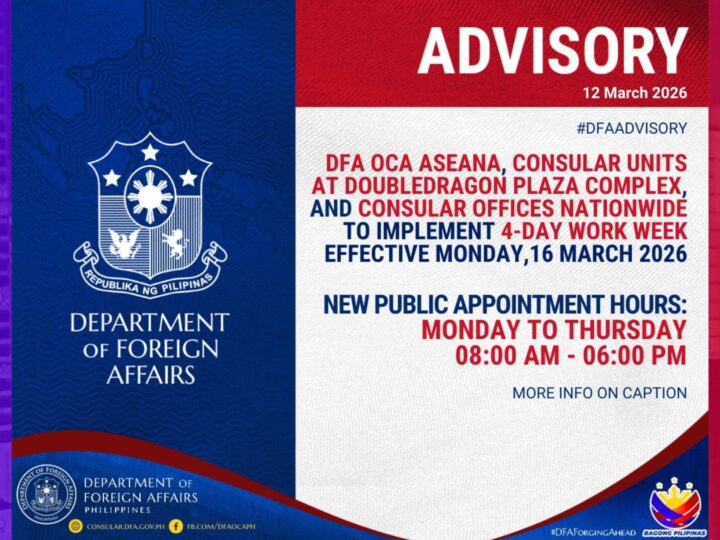 DFA hindi muna tatanggap ng passport processing kapag Biyernes