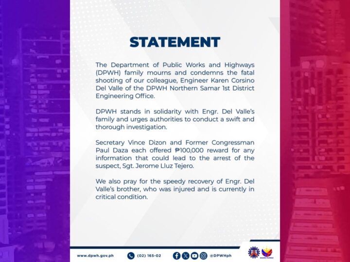 P200K reward inilabas para mahuli ang sundalong bumaril sa DPWH Engineer sa Samar