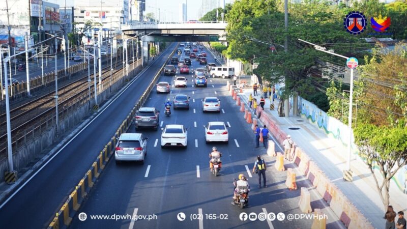 Mas ligtas na sidewalk at bike lane sa EDSA tiniyak ng DPWH