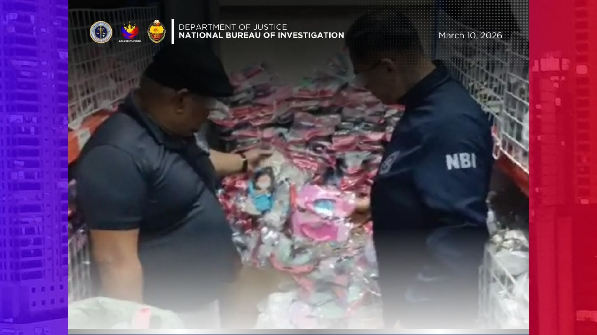 P15.6M na halaga ng pekeng tsinelas nasabat ng NBI sa Pasay