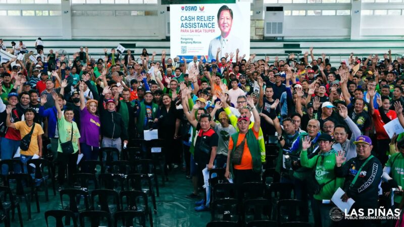 Cash relief assistance para sa TODA sa Las Piñas umarangkada