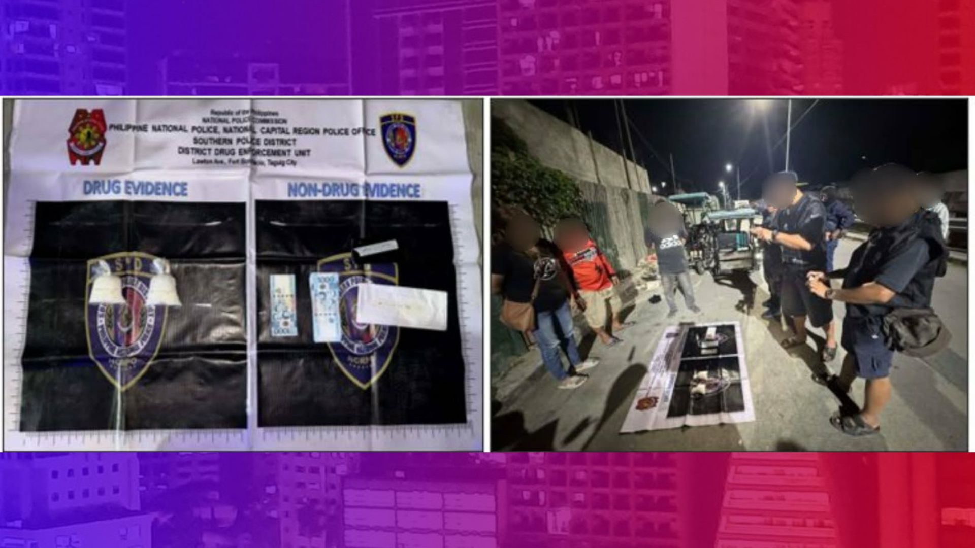 Higit 1.3 million na halaga ng shabu nasabat ng SPD-DEU sa Taguig City
