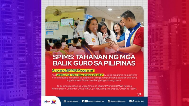 DepEd may nakahandang programa sa mga guro na apektado ng gulo sa Middle East