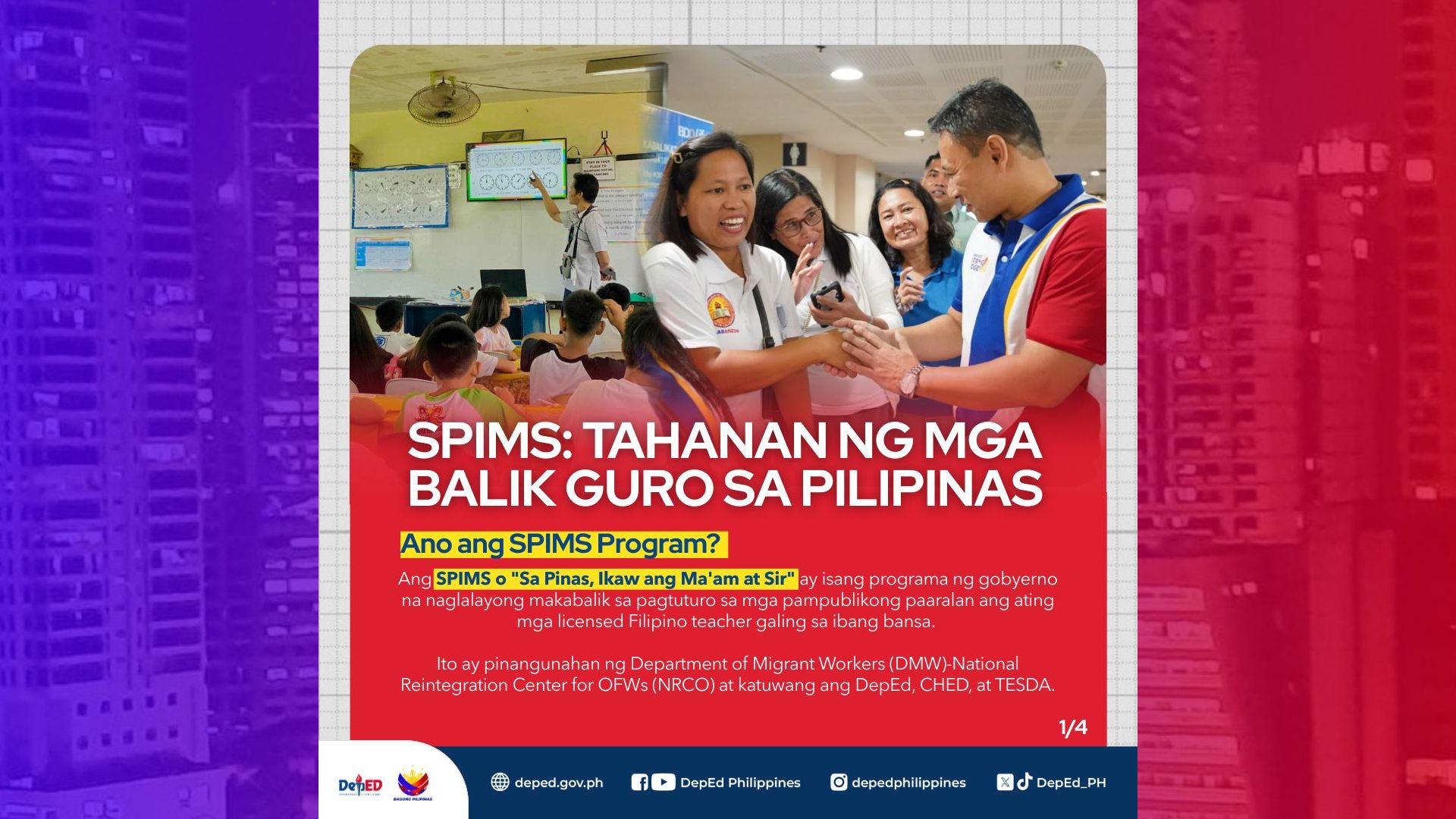 DepEd may nakahandang programa sa mga guro na apektado ng gulo sa Middle East