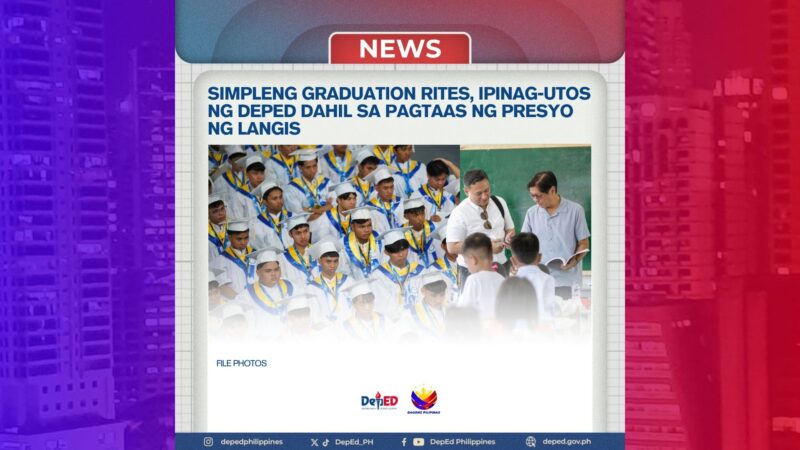 Magastos na graduation at moving-up ceremonies bawal ayon sa DepEd