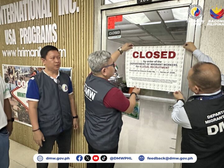 Kumpanyang sangkot sa illegal recruitment ipinasara ng DMW