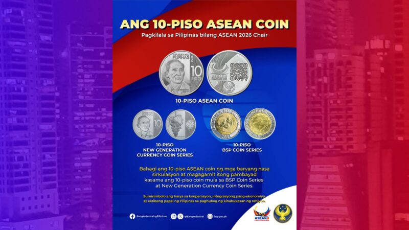 P10 ASEAN Coin puwedeng gamiting pambayad