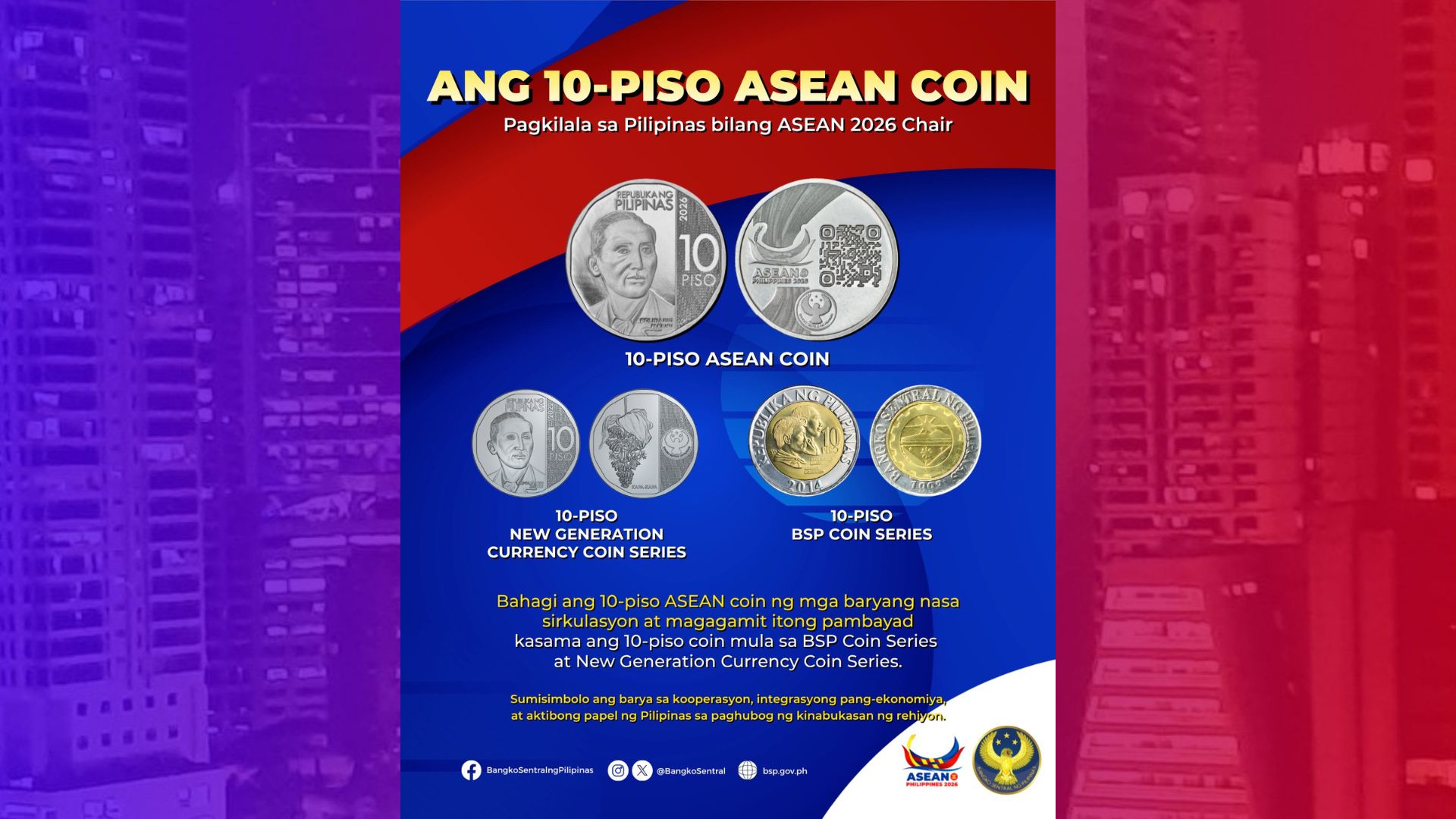 P10 ASEAN Coin puwedeng gamiting pambayad