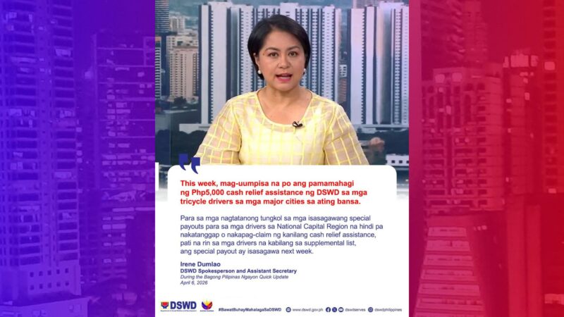 Cash aid sa tricycle driver sa buong bansa gugulong na