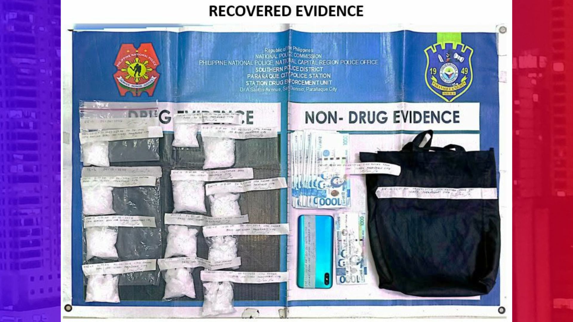 2 HVIs timbog sa Parañaque drug bust halos P4M halaga ng shabu nakumpiska