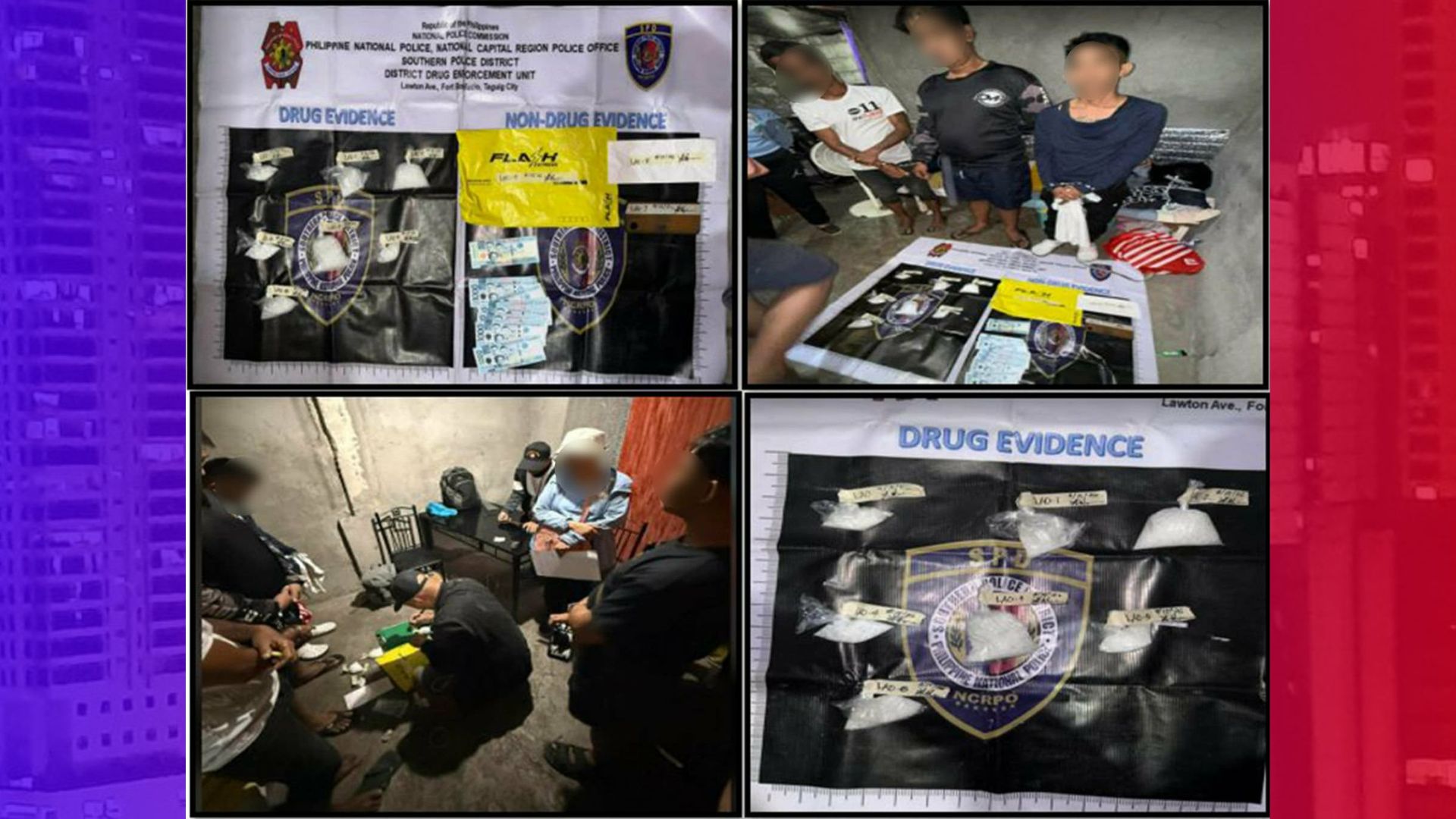 Drug den sa Taguig City nabuwag ng SPD higit P2.4 million na shabu narekober