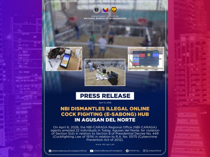 Operasyon ng e-sabong nabuwag sa Agusan, 22 ang timbog