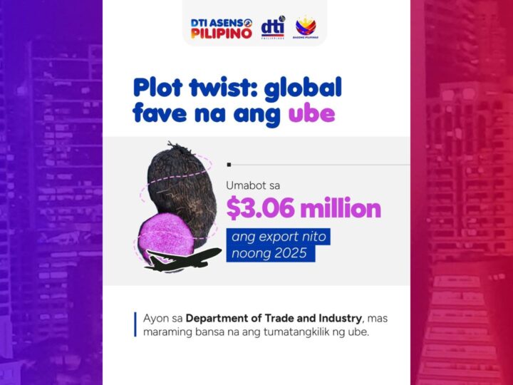 Export sa ube ng Pinas dumoble noong 2025