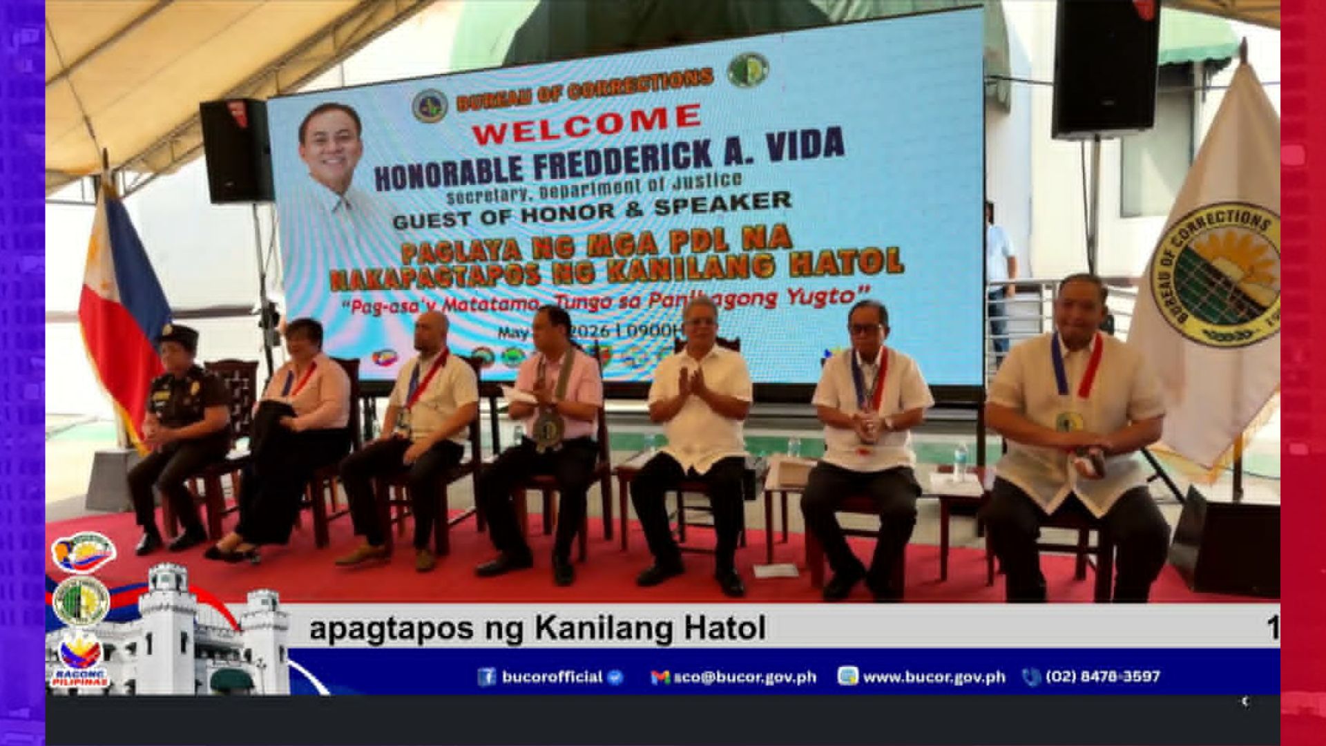 1,180 png PDLs pinalaya ng BuCor