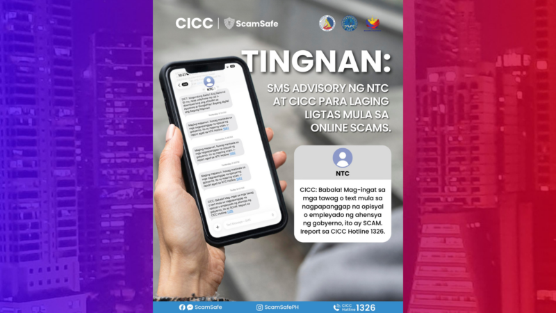 CICC may text blast para balaan ang publiko vs nagpapanggap na Gov’t Officials