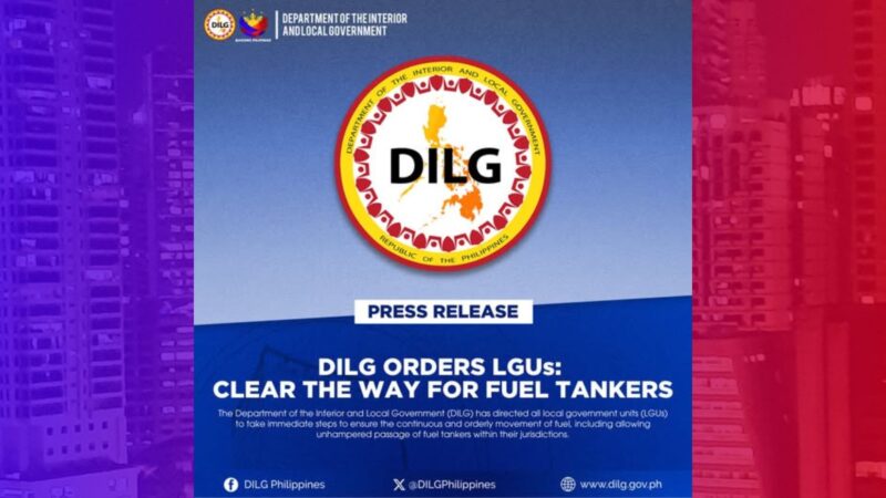 Hassle-free na biyahe ng mga fuel tanker iniutos ng DILG