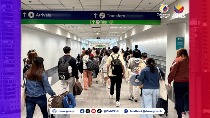 63 Pinoy mula Abu Dhabi dumating sa bansa