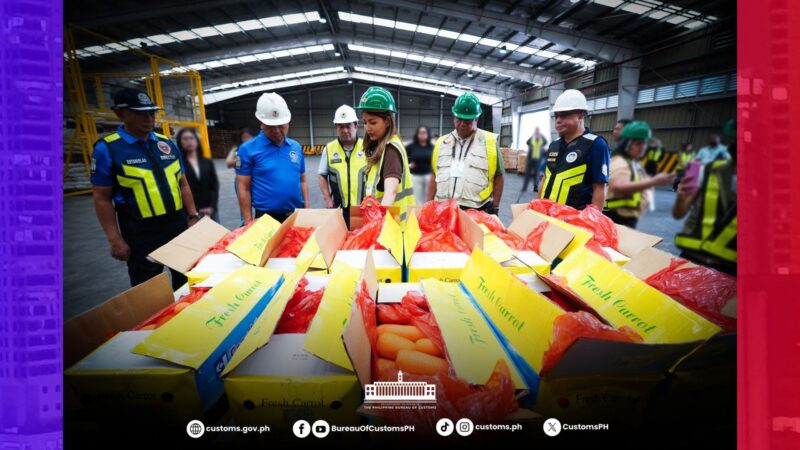 P7.7M smuggled agri products nakumpiska ng Customs